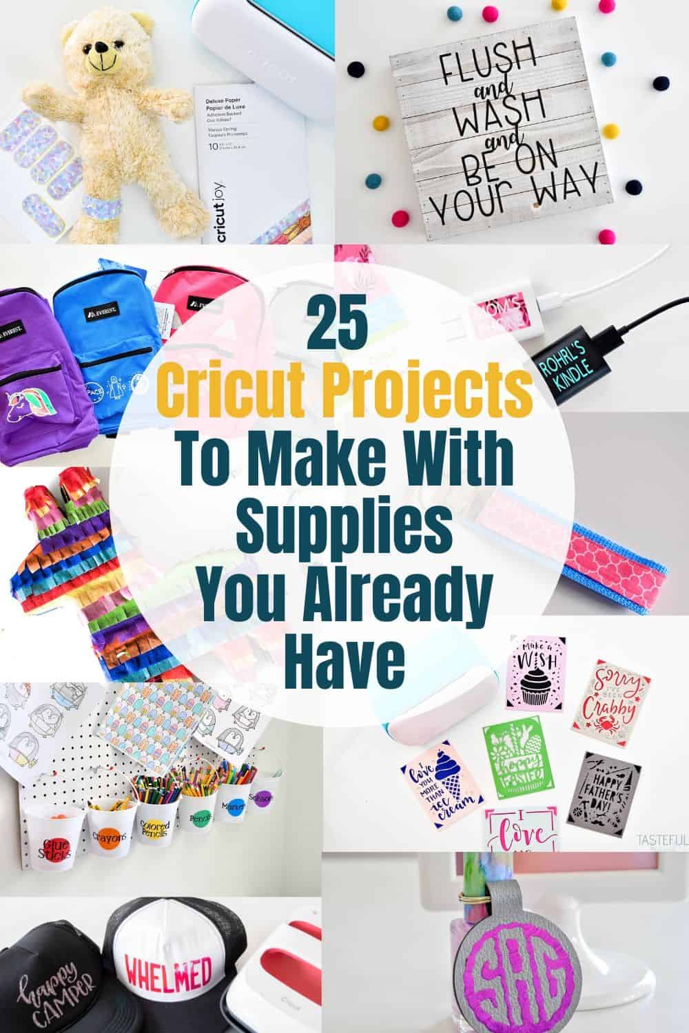 Keep busy while you're at home with lots of Cricut Craft Project Ideas!