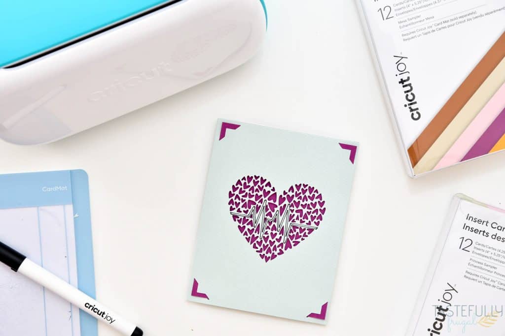 Learn how to make your own card desigs with Cricut