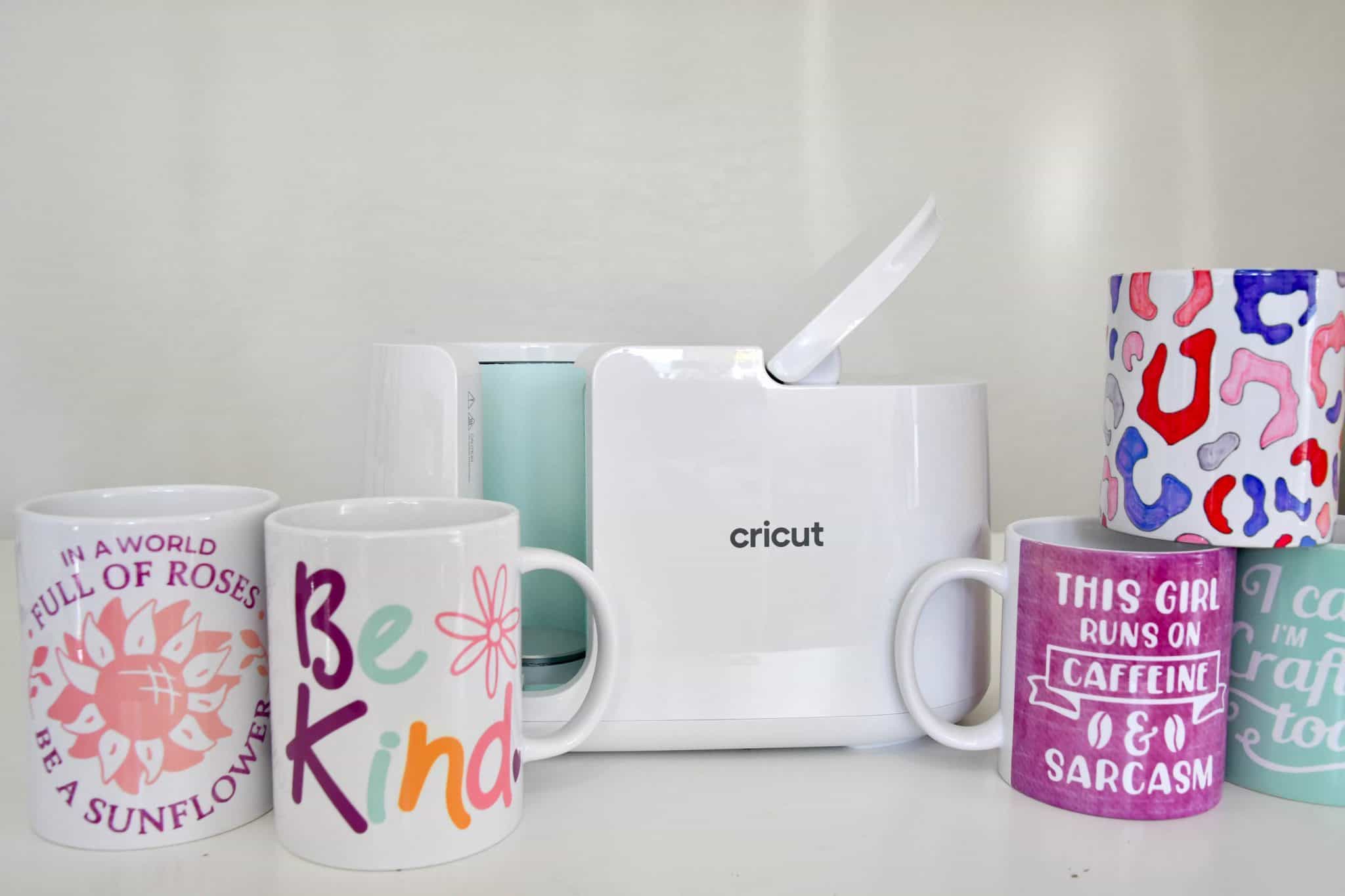 Cricut Mug Press Machine, Infusible Ink Sheet, Mugs, Designs Bundle